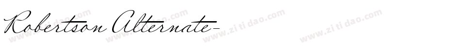 Robertson Alternate字体转换